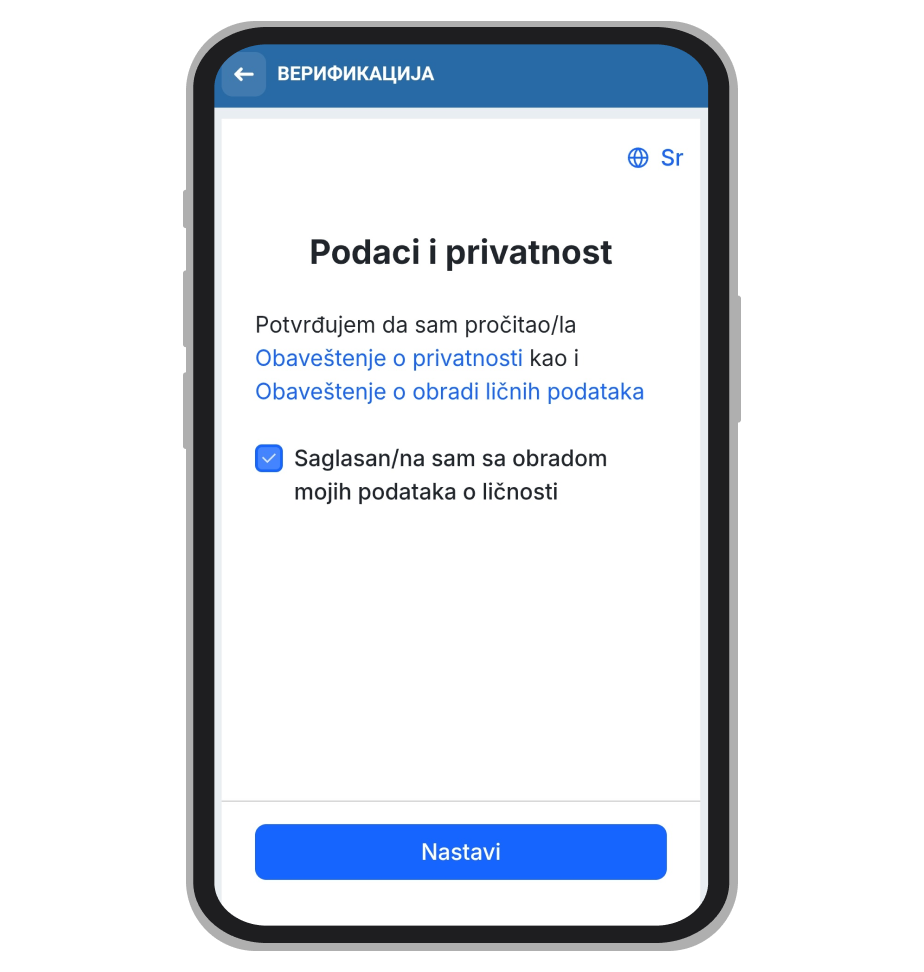 Proces verifikacije. Korak 2
