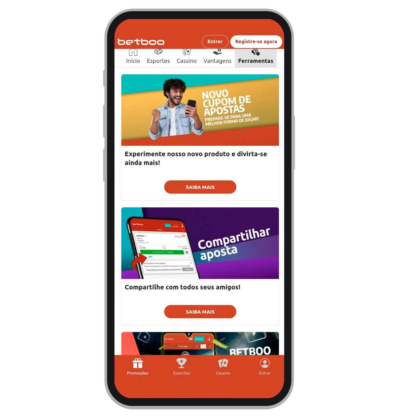 As promoções no Betboo app