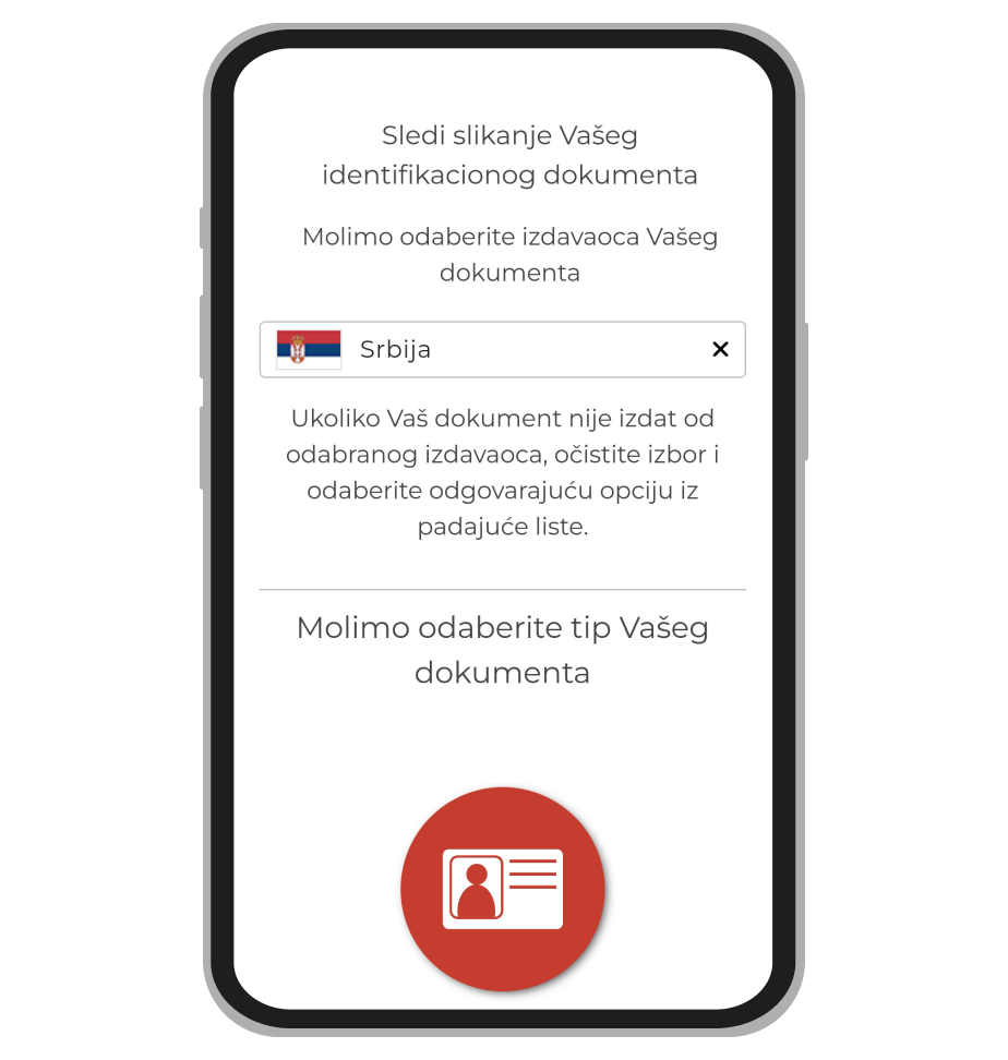 Slanje dokumenata za verifikaciju