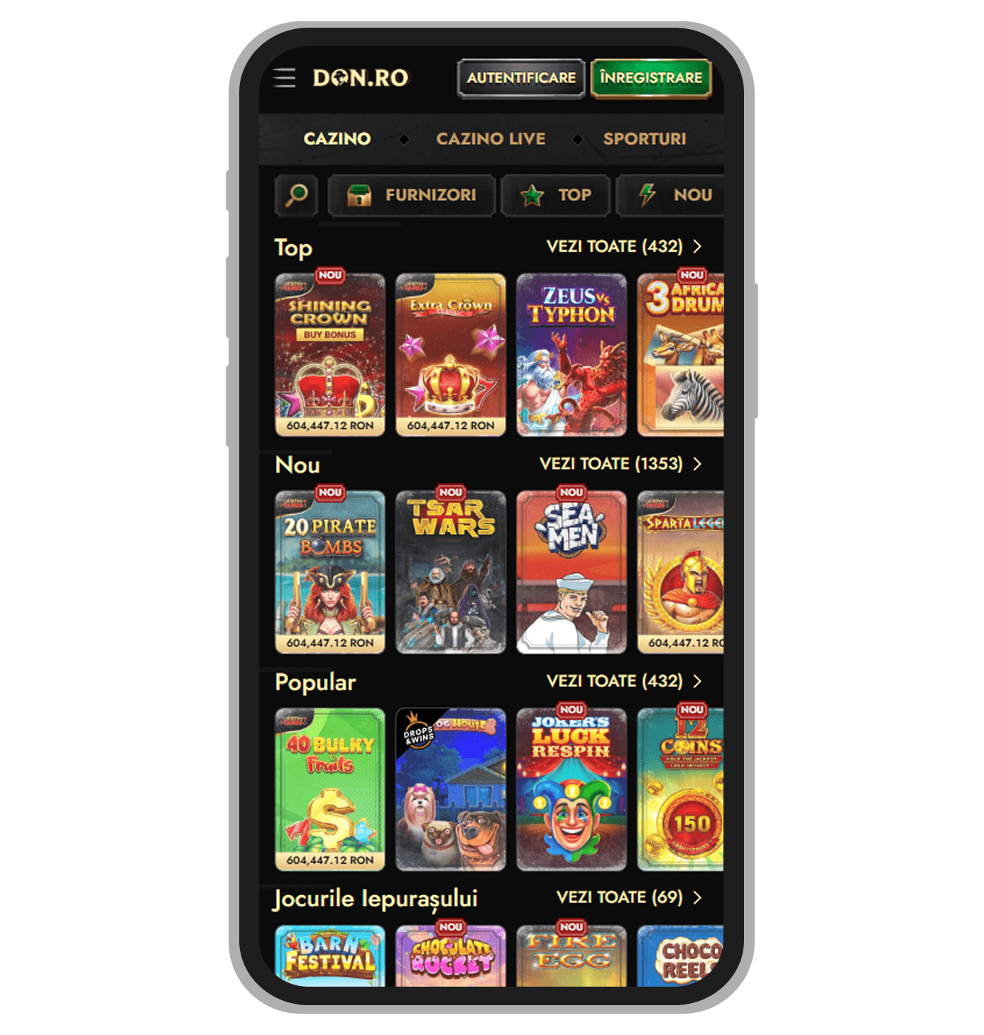 Versiunea de mobil Don Casino