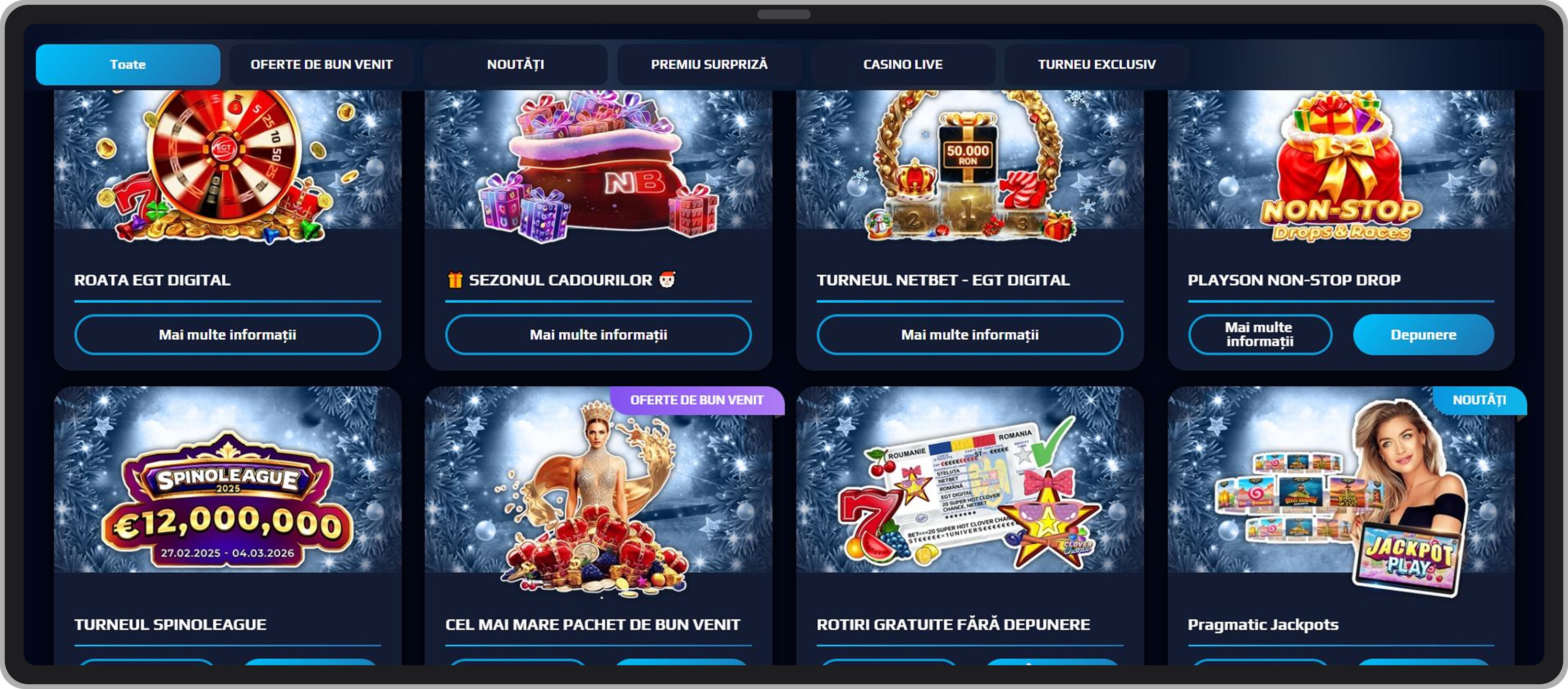 Pagina de promoții Netbet Casino