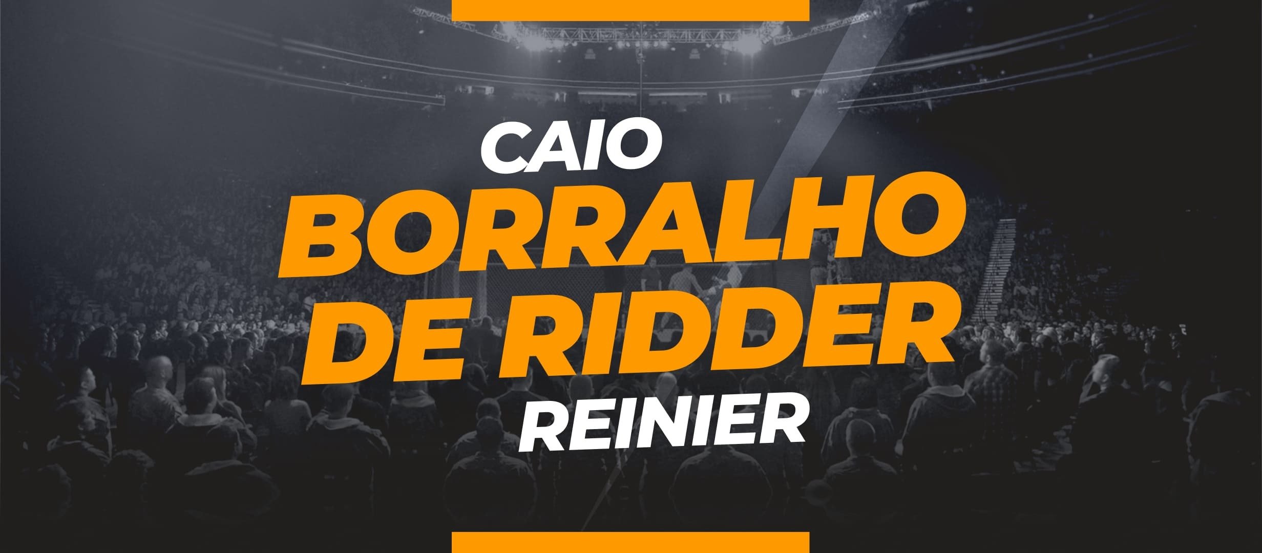Borralho — De Ridder: apostas e odds para a luta