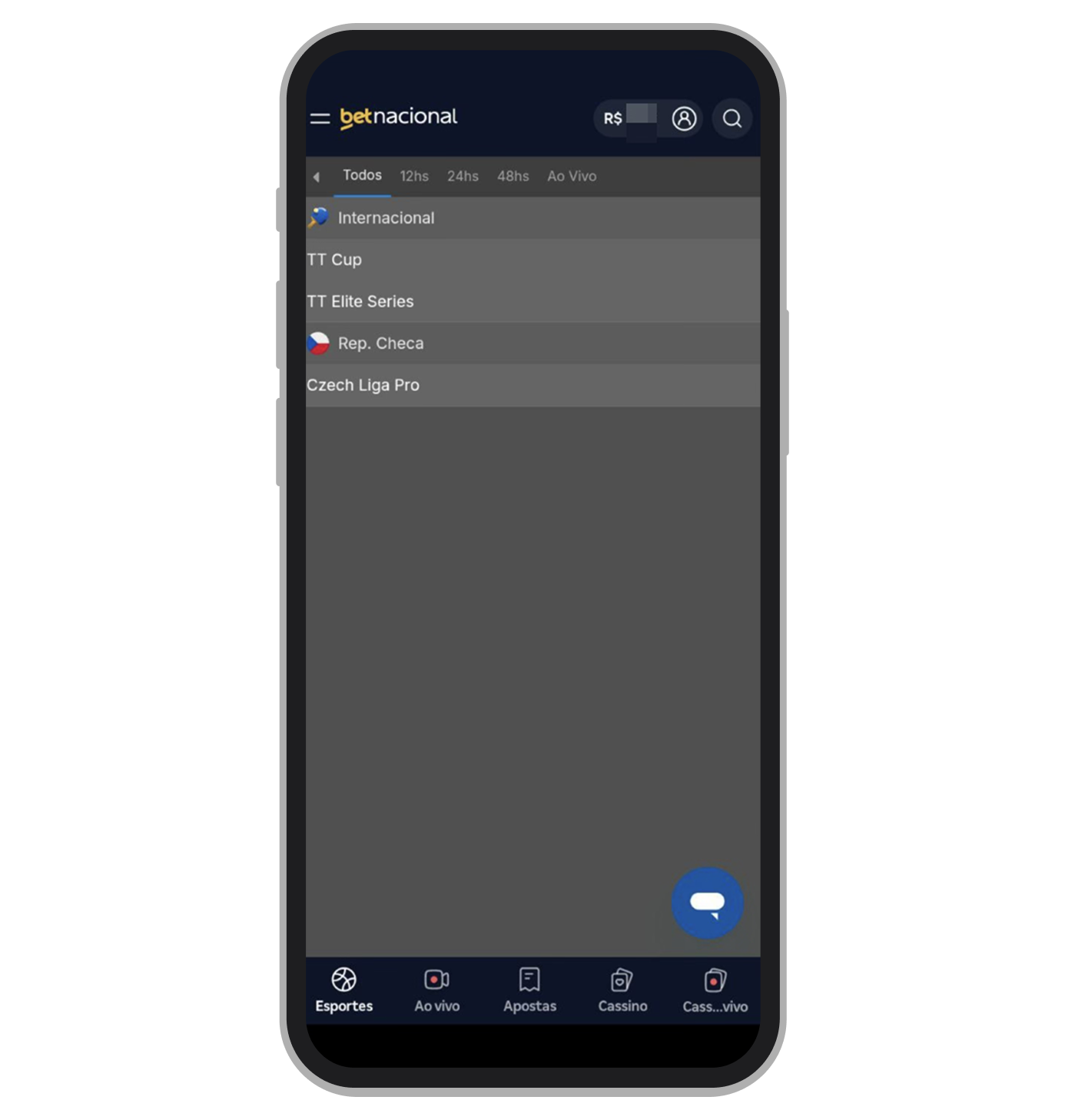 O filtro por inicio de evento no app 