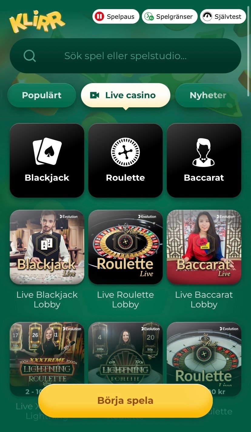 Livecasino