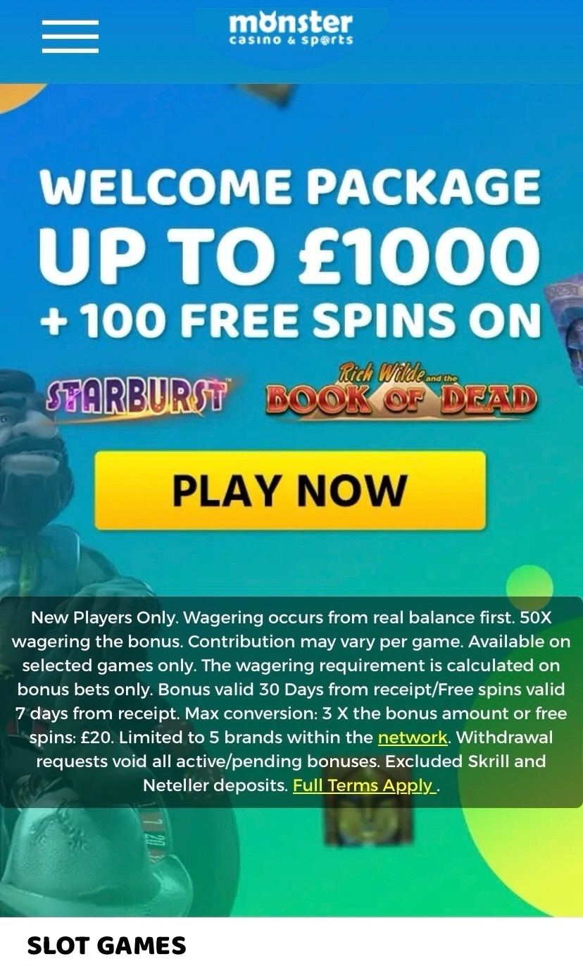 Monster Casino Mobile (Welcome Bonus)