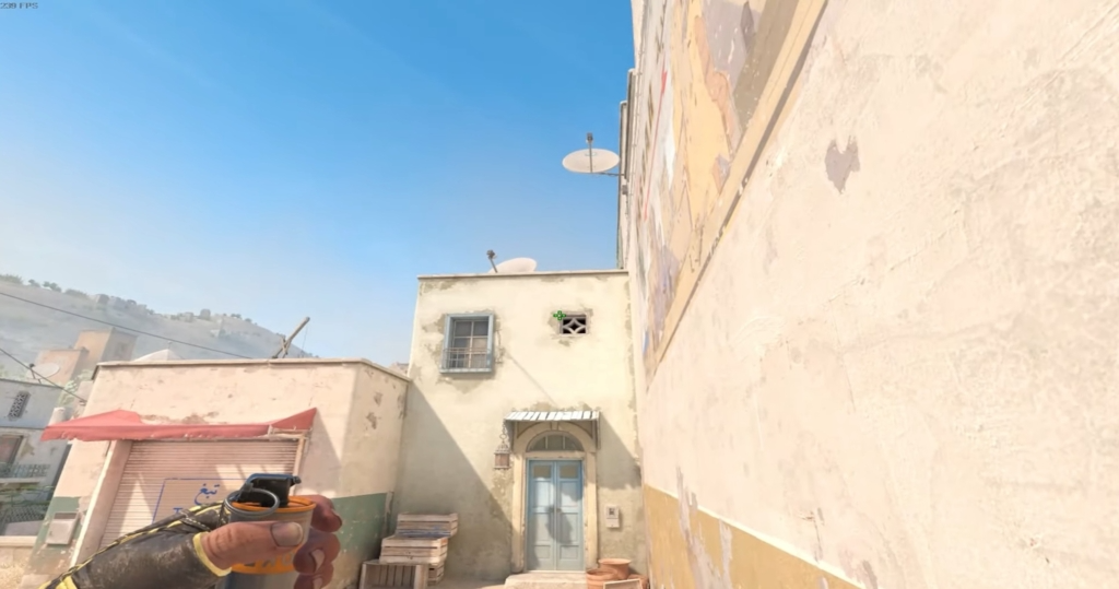 Смок в двери с Т-спавна