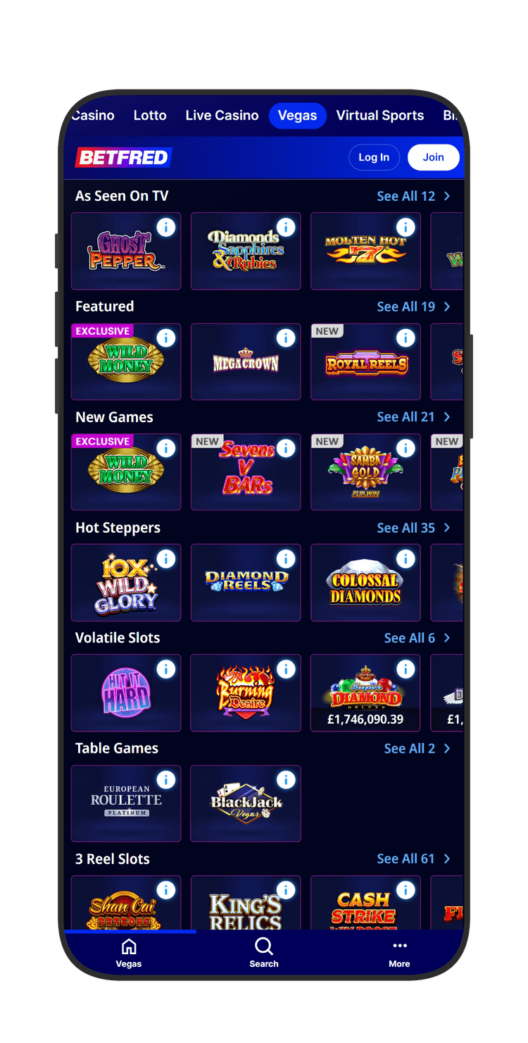 Live casino section at Hollywoodbets Casino