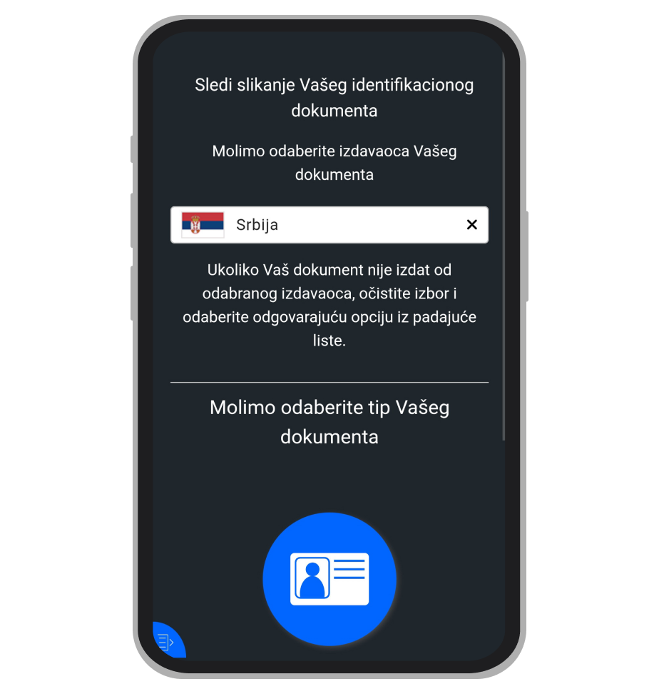 Otpremanje dokumenata za verifikaciju