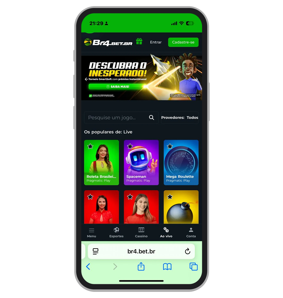 Cassino ao vivo Br4Bet