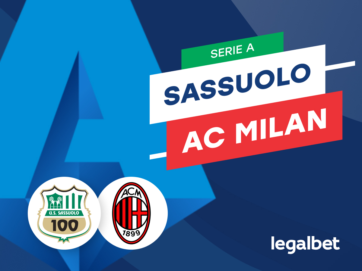 Mario Gago: Apuestas y cuotas Sassuoo - AC Milan, Serie A 2021/22.