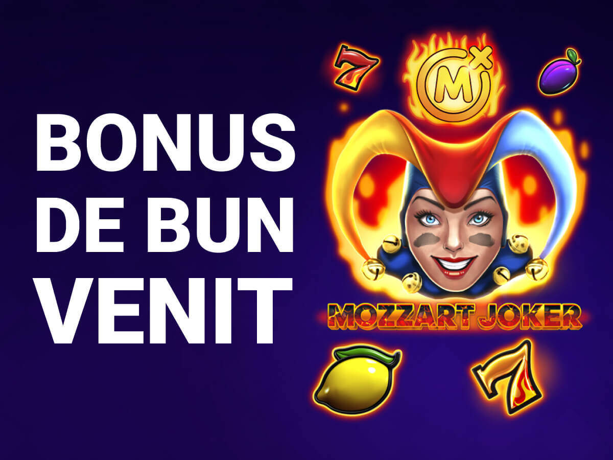 Bonus de bun venit Mozzart Casino 4500 RON.