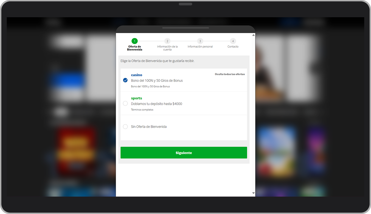 Bono de bienvenida de Betway Casino