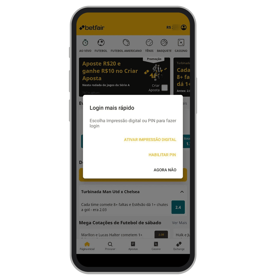 Acesse a sua conta e configure o login automático