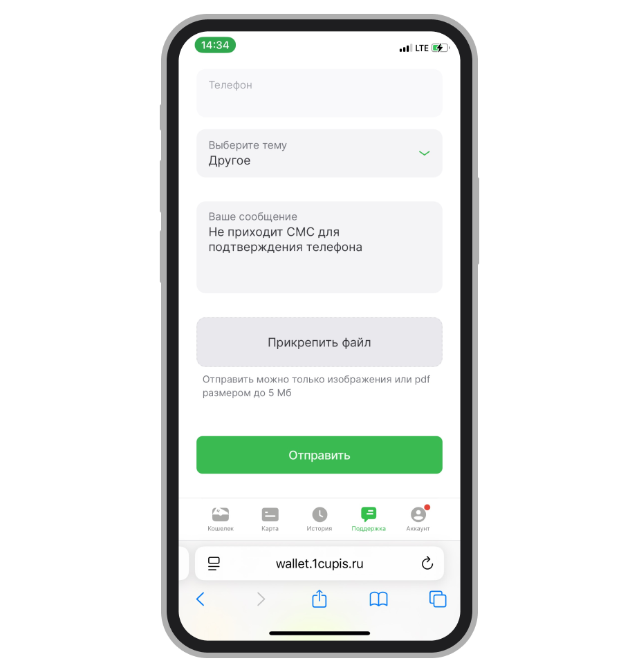 Выбор темы и сообщение