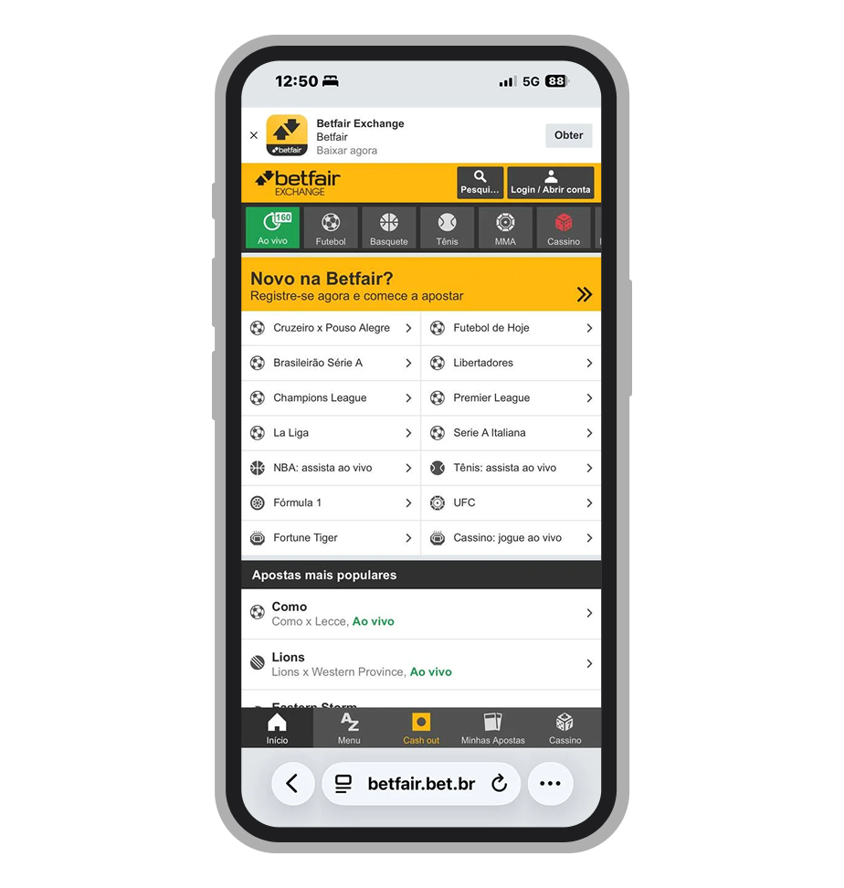 Bolsa de apostas Betfair exchange