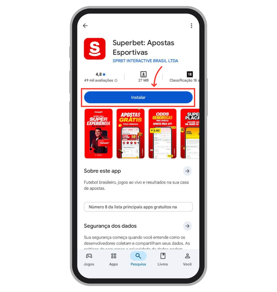 Instale o aplicativo 