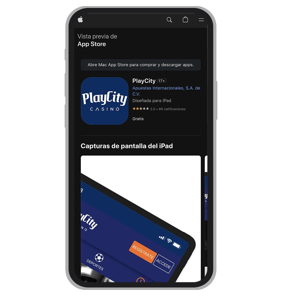 Descargar PlayCity en iOS