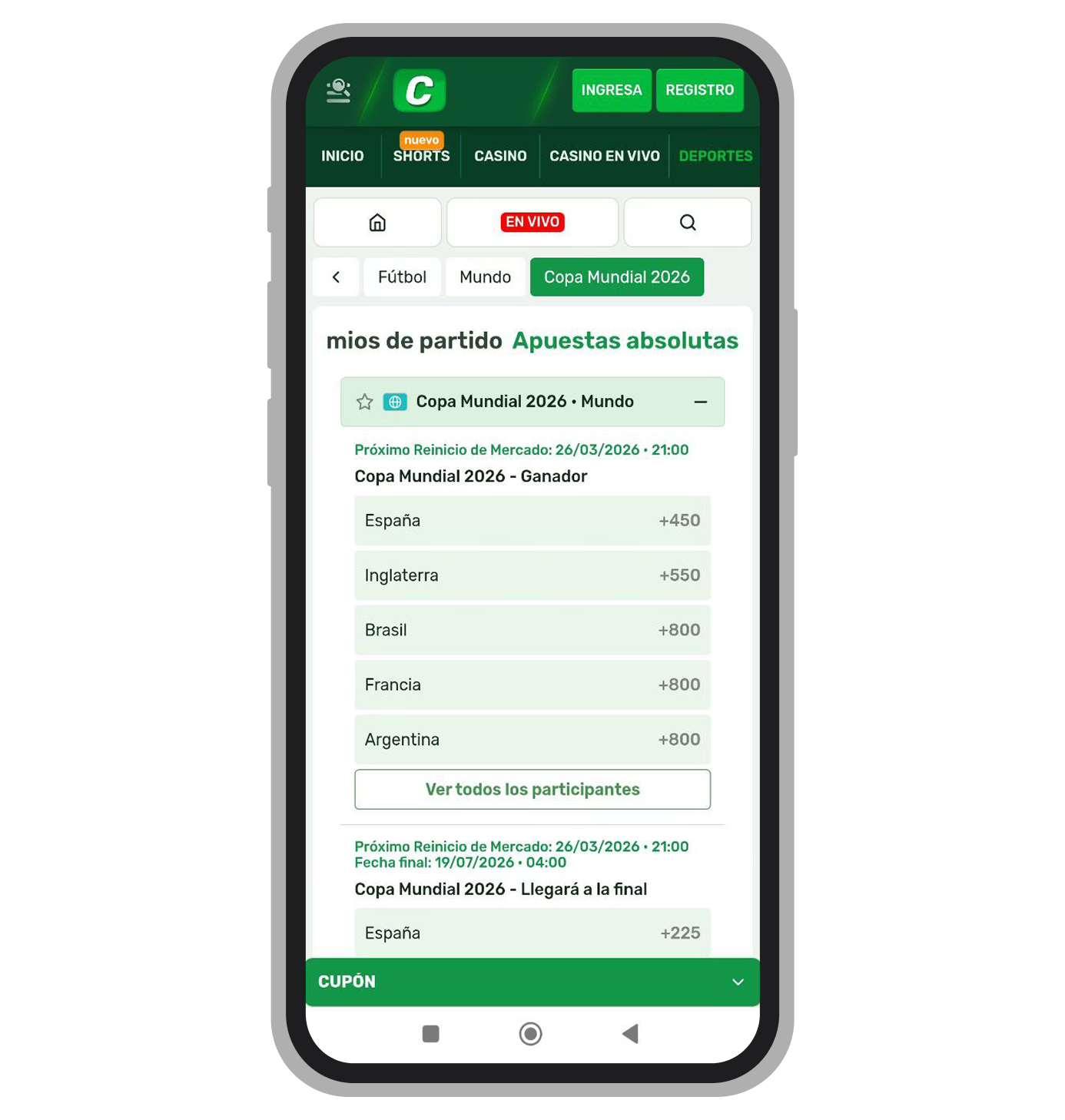 Pronósticos a largo plazo. Campobet