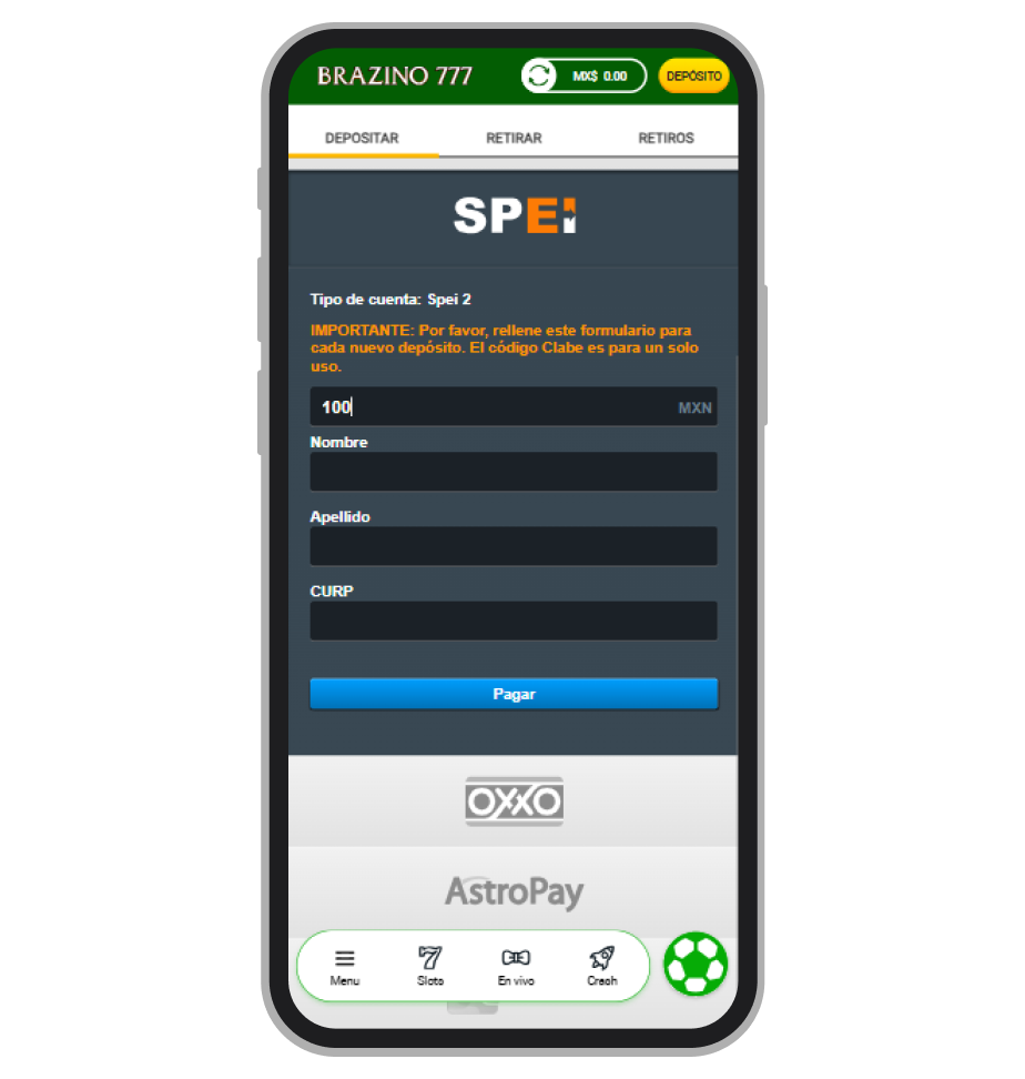 Método de pago SPEI