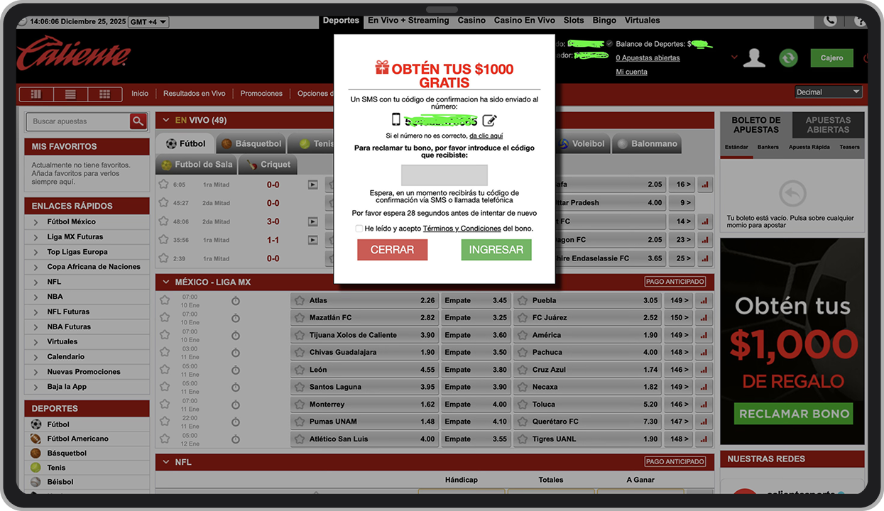 Verificación del número de teléfono