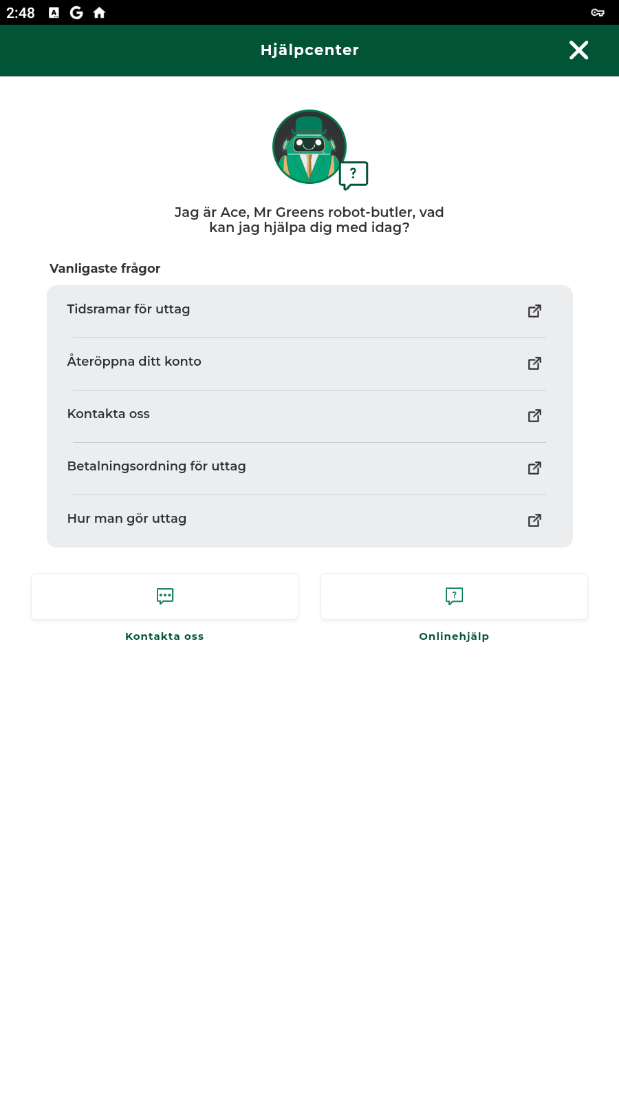Hjälpcenter