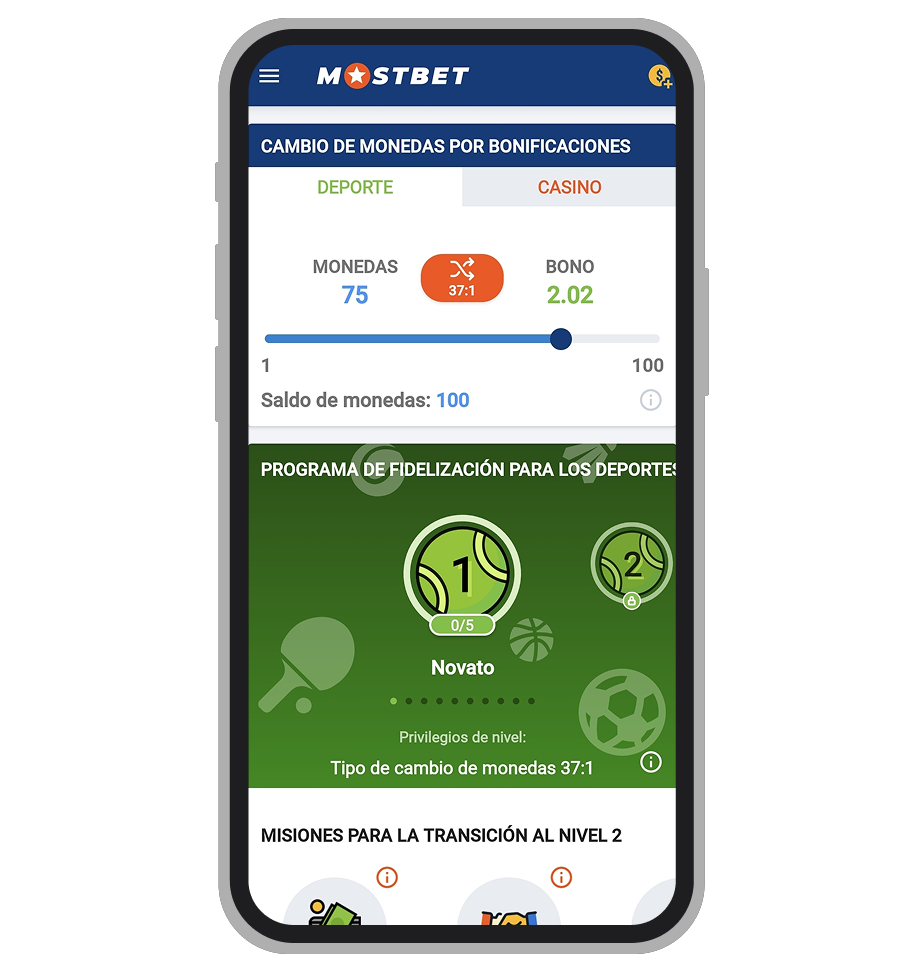 Fidelización Deportes Mostbet