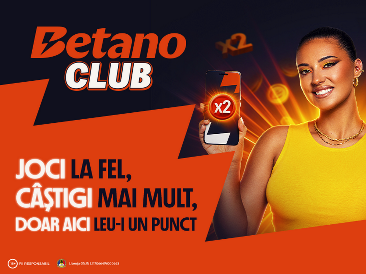 Betano Club - Joci la fel, câștigi mai mult: până la 4.000 Lei cash săptămânal