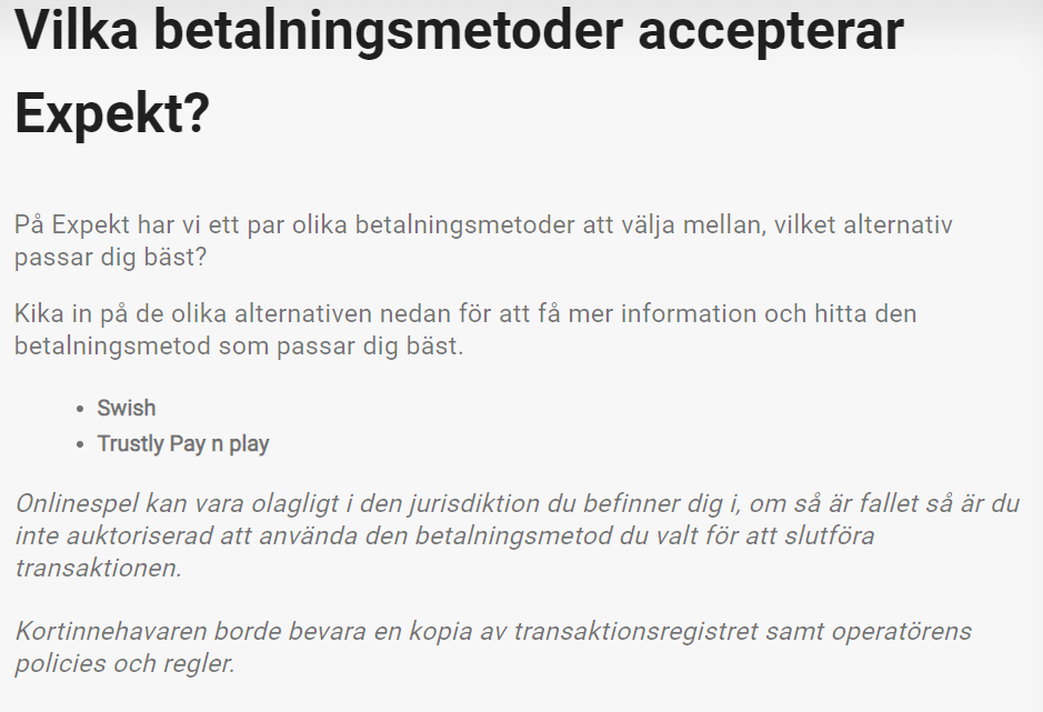 Betalmetoder