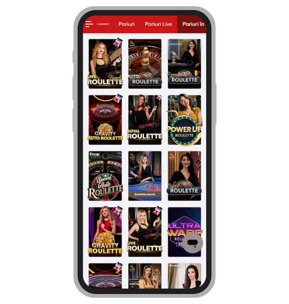 Mese de ruletă live