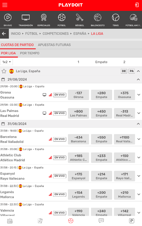 Apuestas en La Liga