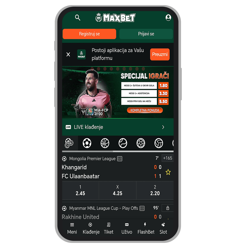 MaxBet preuzmi aplikaciju