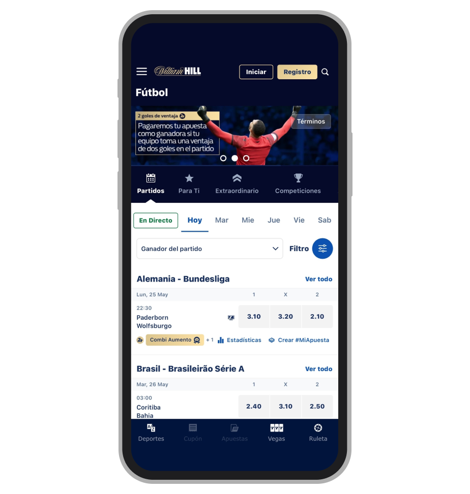 Apuestas deportivas en William Hill ES