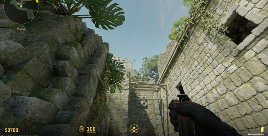 Смок на плент А со стороны атаки