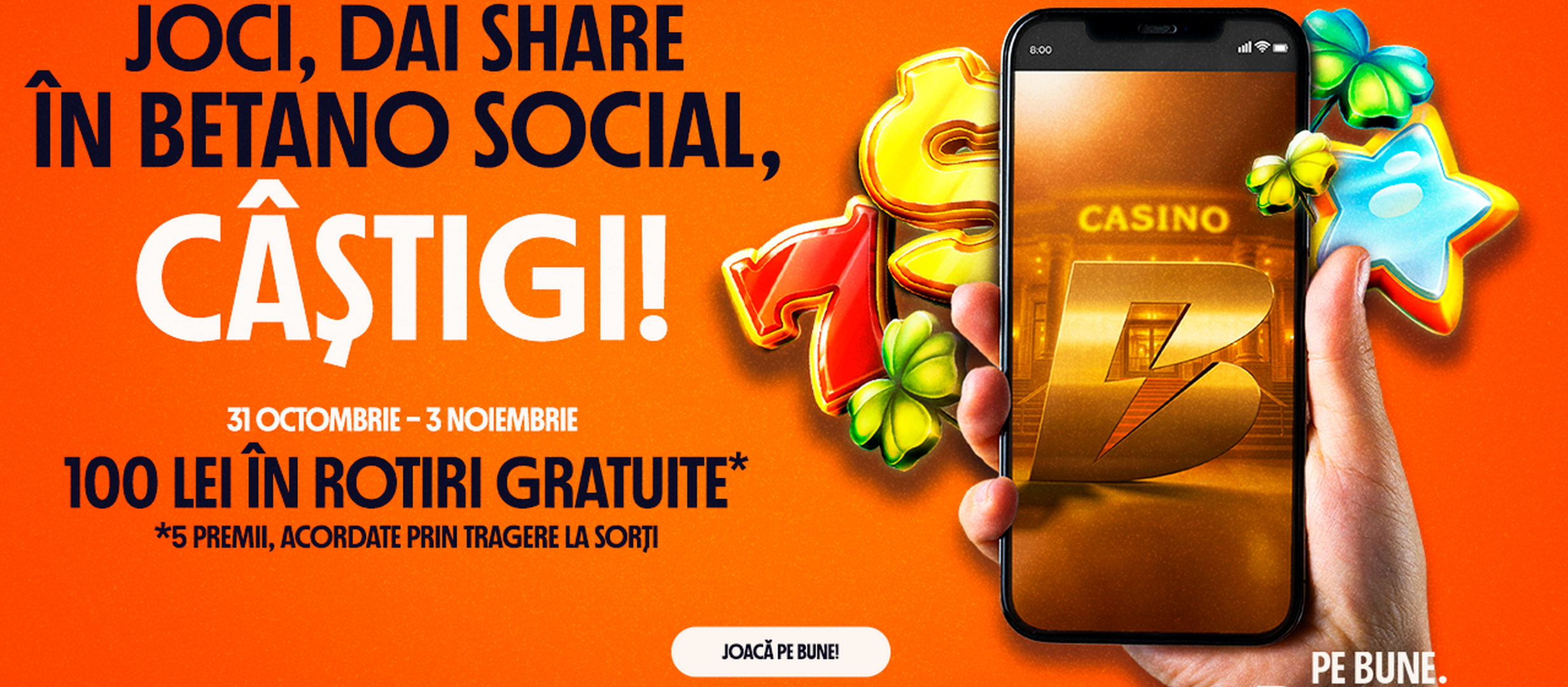 Joacă, Dă share în Betano Social și poți fi RECOMPENSAT! Pe Bune!