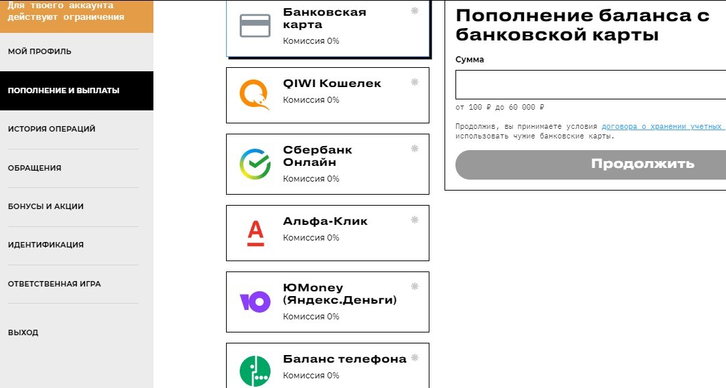 Пополнить счет без. Piatrix способы пополнения.