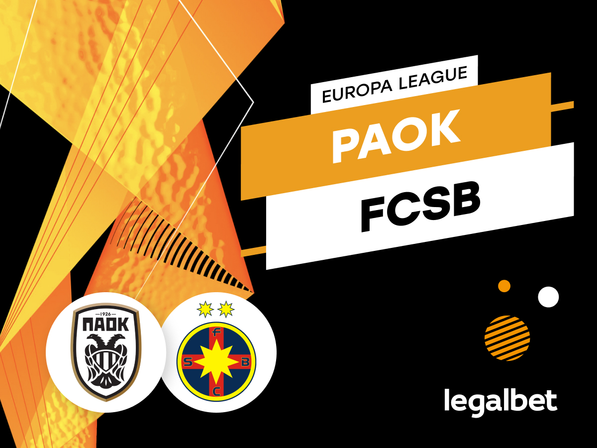 Karbacher: PAOK Salonic - FCSB: Ponturi și cote la pariuri.