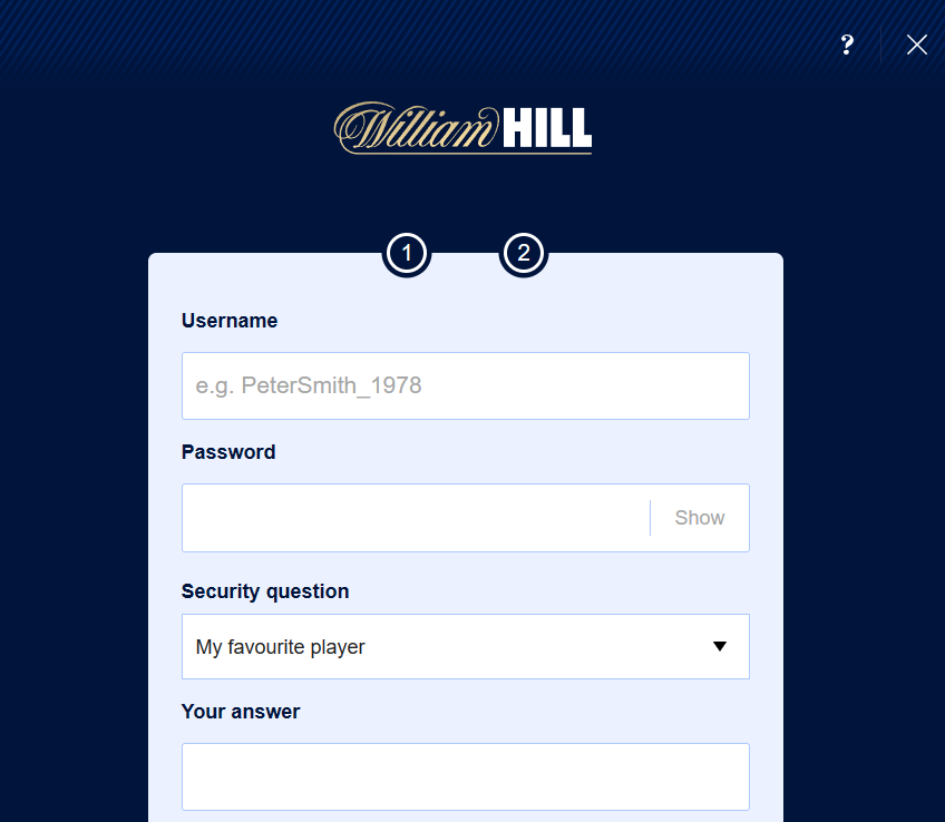 William Hill Free bet codes