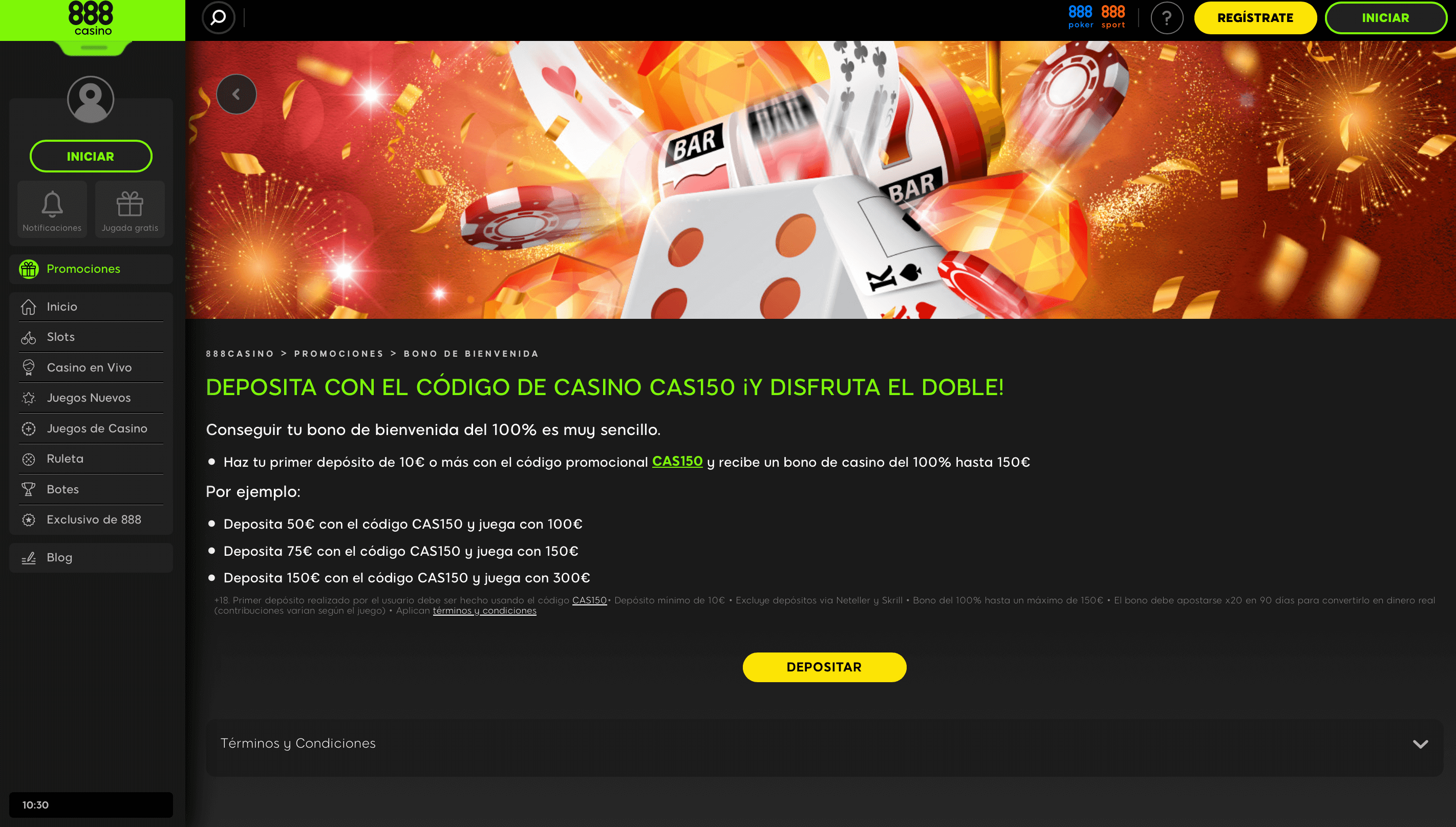 Bono de 888Casino