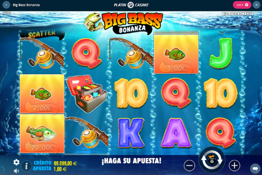 Big Bass Bonanza en Platin Casino