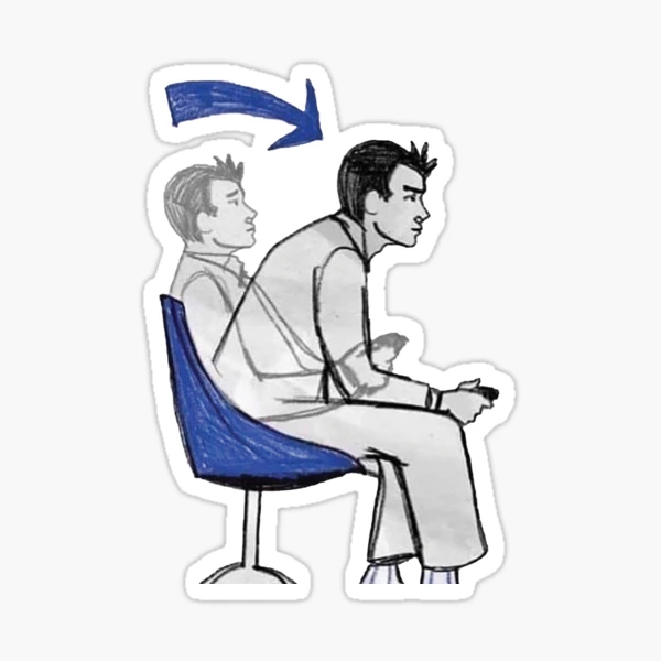 Leaning Forward Meme" Sticker for Sale by Altohombre | Redbubble
