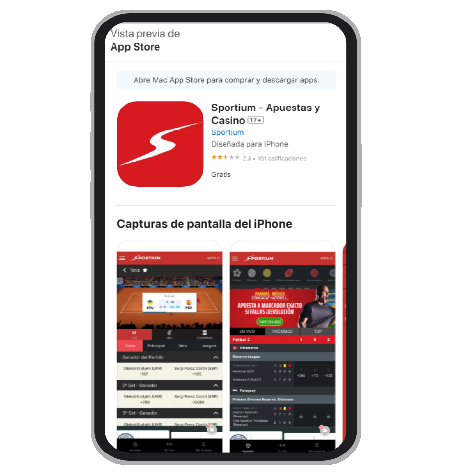 Descargar Sportiumbet en iOS