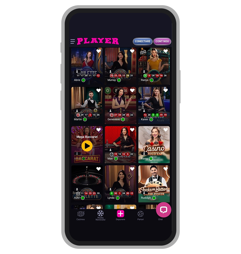 Cazinou live Player
