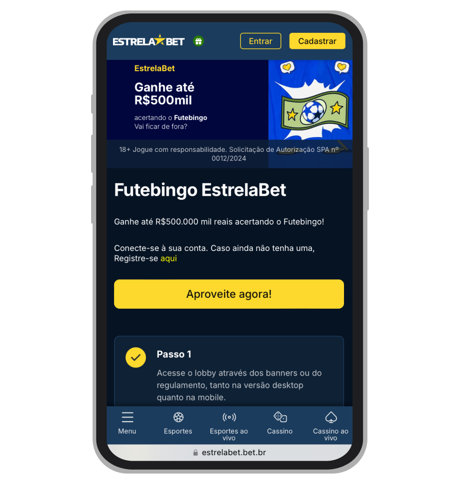 Futebingo na EstrelaBet