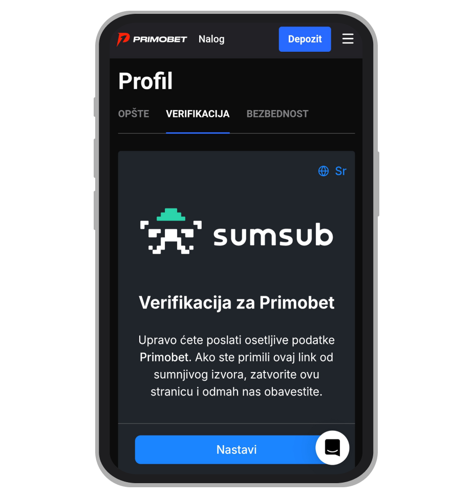 Otpremanje dokumenata za verifikaciju