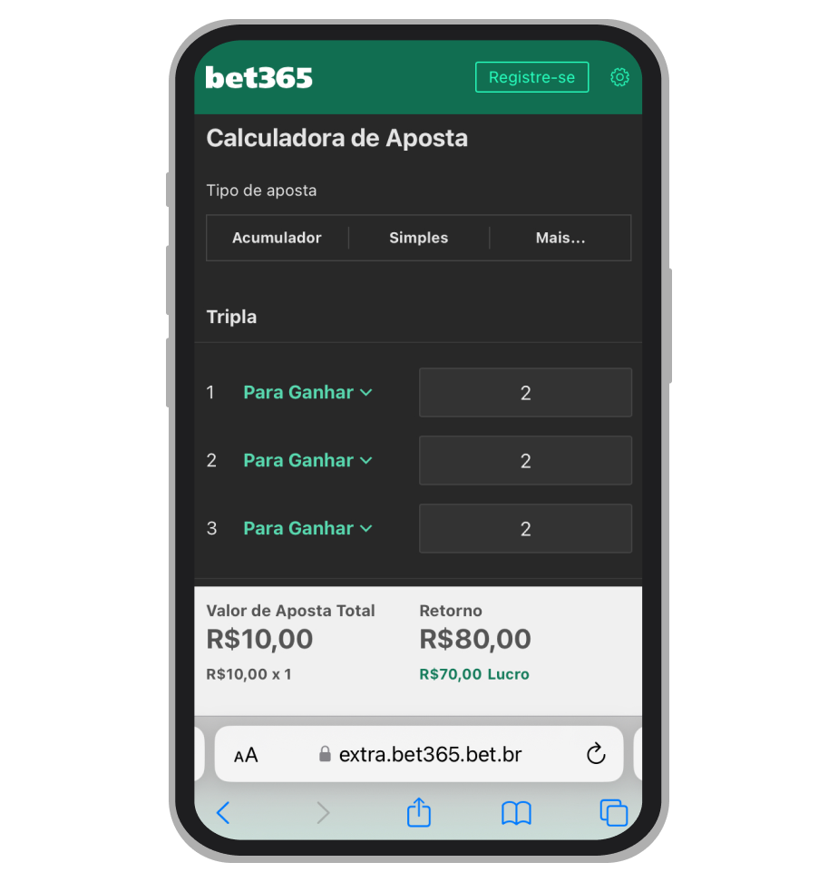 Calculadora de Aposta