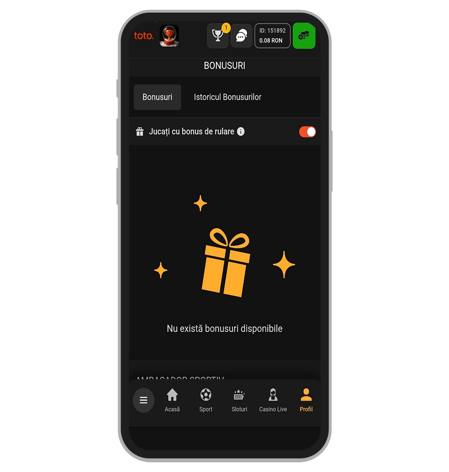 Optează pentru bonus TotoGaming