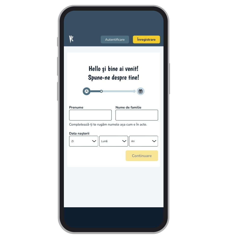 Înregistrare la Vlad Cazino