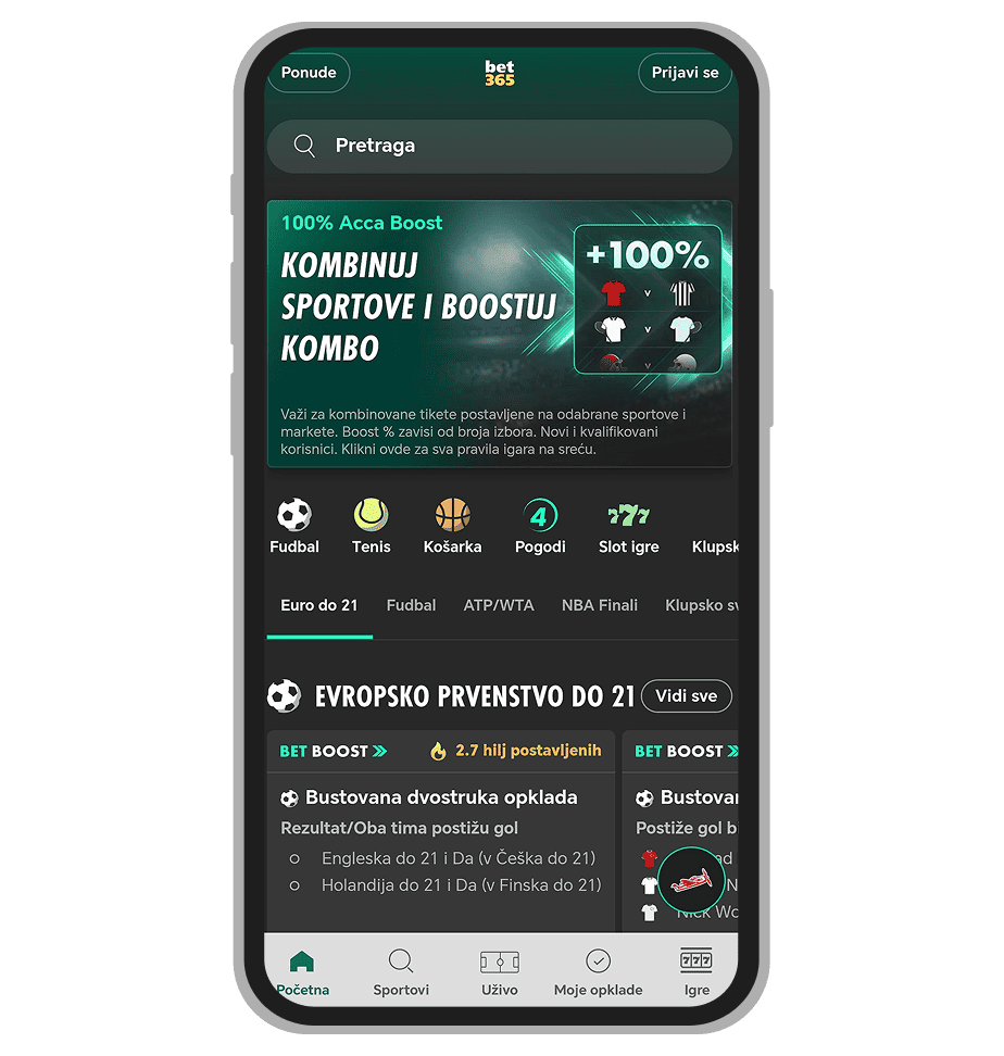Aplikacija Bet365