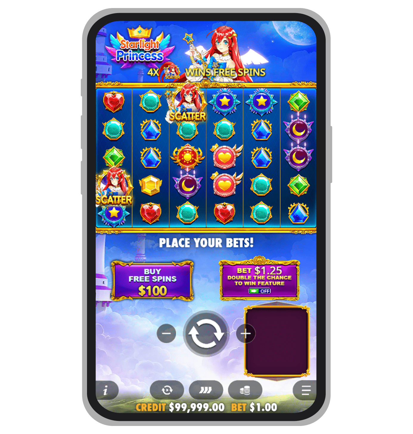 Базовый режим в Starlight Princess