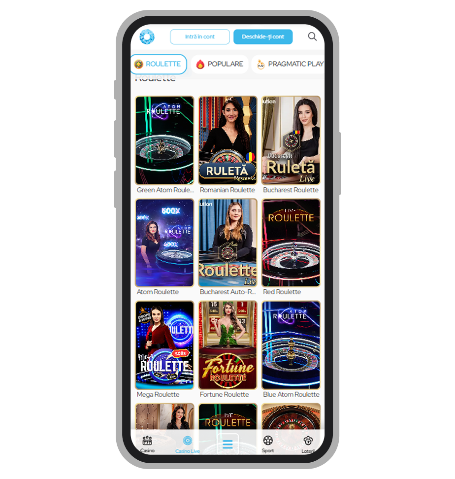 Ruletă live la Game World